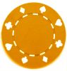 Poker Chips: Card Suits, 11.5 Gram Heavy Weight, Orange
